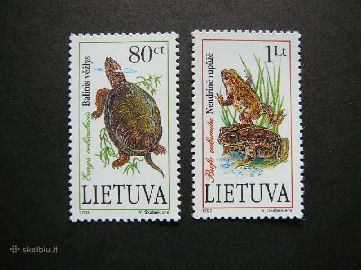 Lietuva 1993 Ropliai Vezliai Varles Mnh lit545/6s