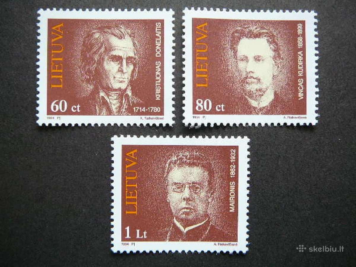 Lietuva 1994 Izymus zmones svarus lit550s
