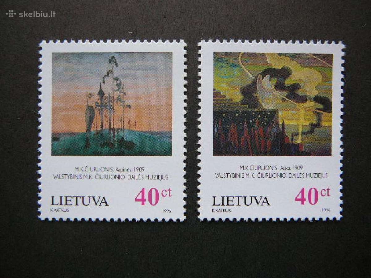 Lietuva 1996 Daile Ciurlionis svarus lit617s
