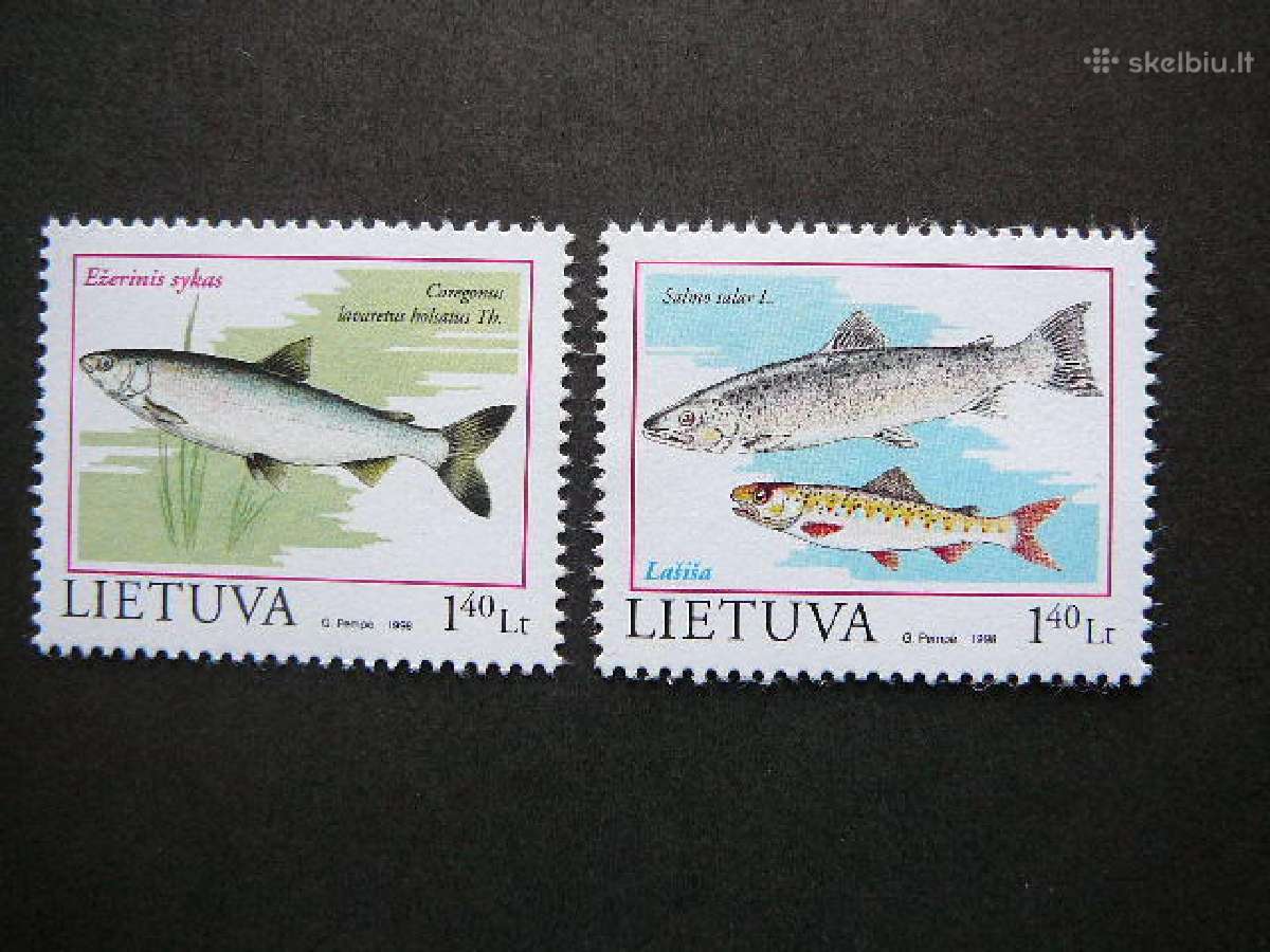 Lietuva 1998 Zuvys svarus lit671/2s