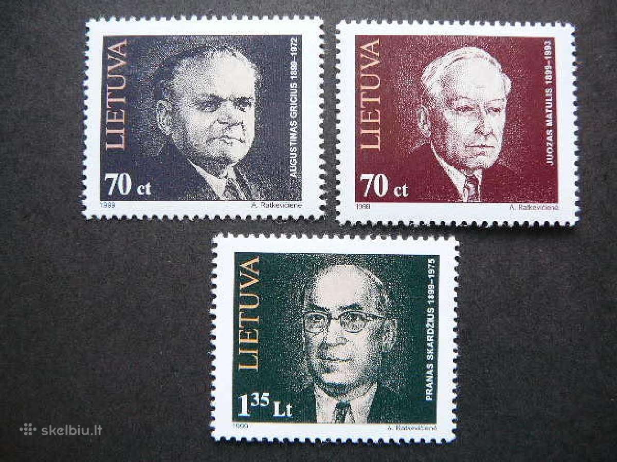 Lietuva 1999 Izymus zmones svarus lit689/1s