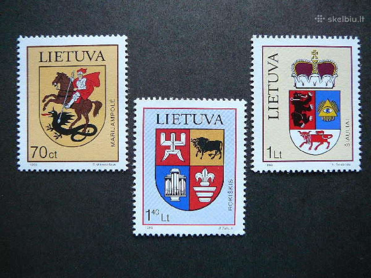 Lietuva 1999 Miestu herbai svarus lit709/1s