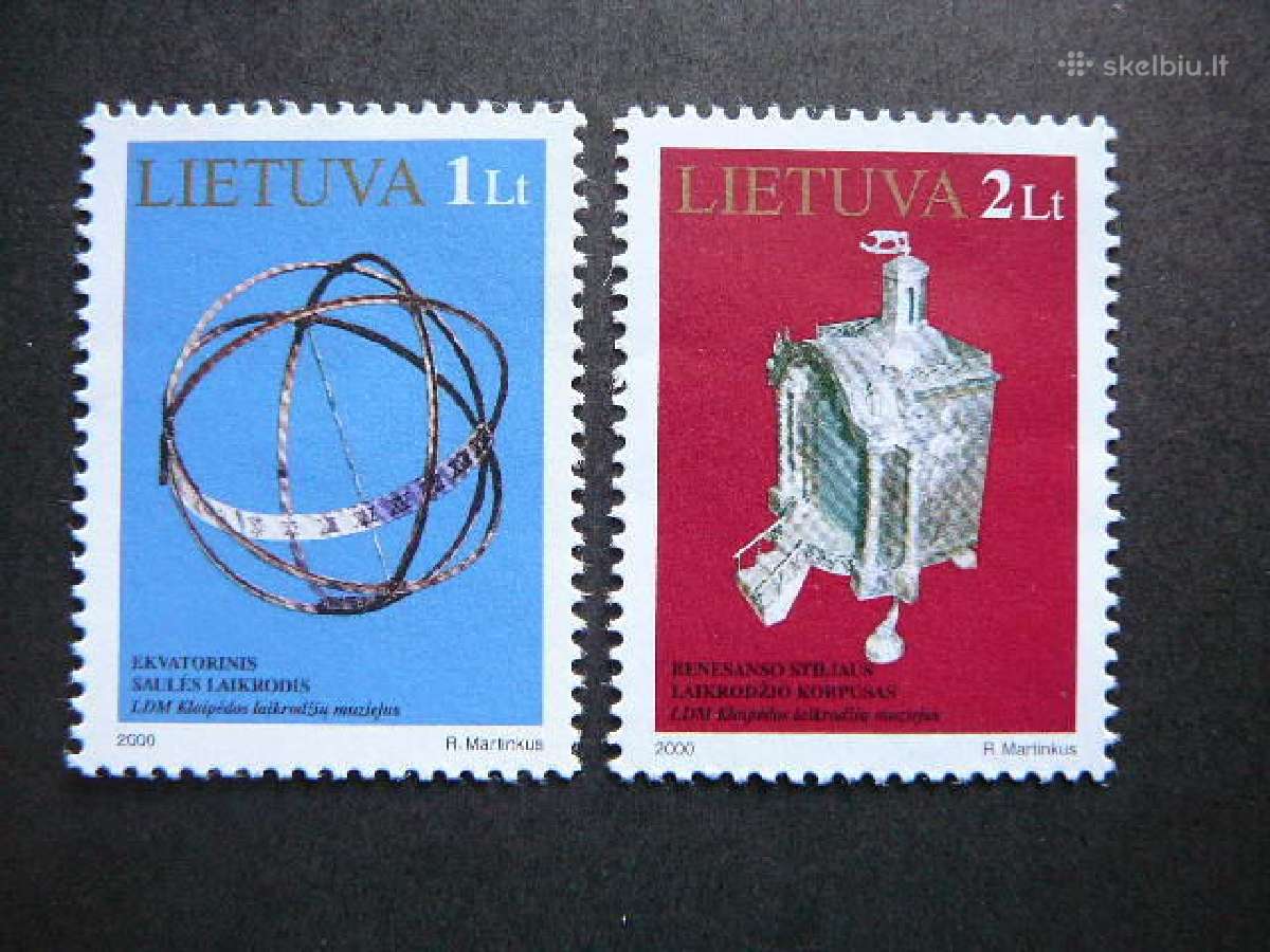 Lietuva 2000 Laikrodziai svarus lit728/9s