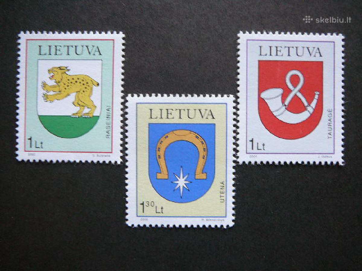 Lietuva 2000 Miestu herbai svarus lit739/1s
