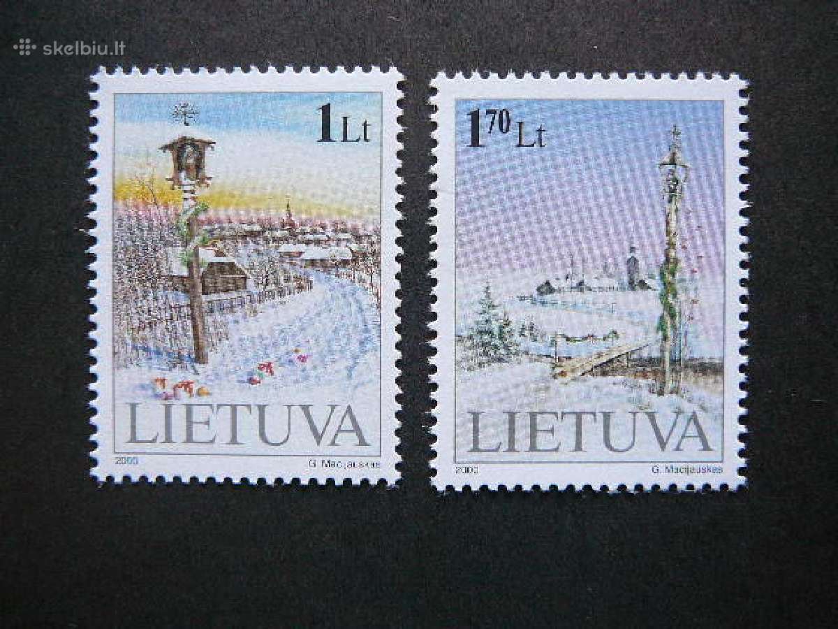 Lietuva 2000 Sventos Kaledos svarus lit742/3s