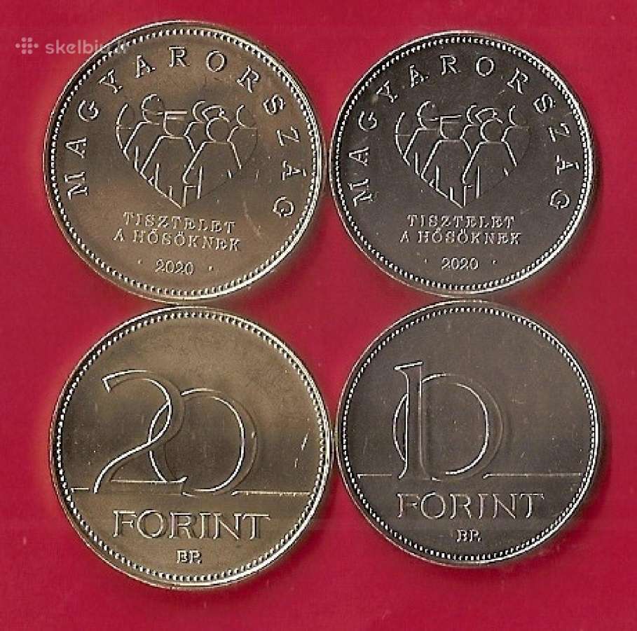 Vengrija 2020m. 10f,20f Covid-2019 Unc