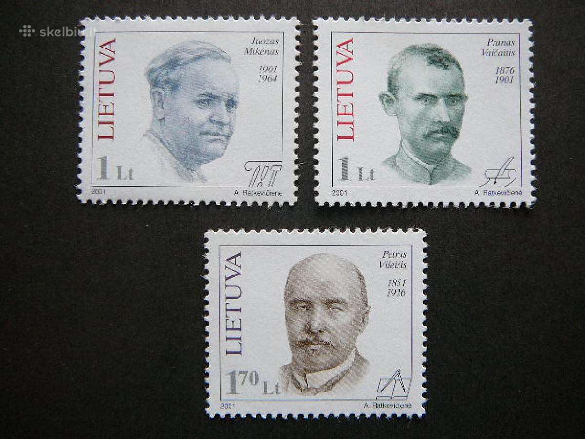 Lietuva 2001 Izymus zmones svarus lit753/5S