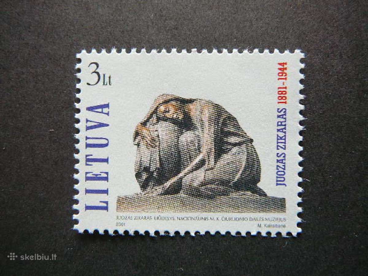 Lietuva 2001 Skulptorius svarus lit772s