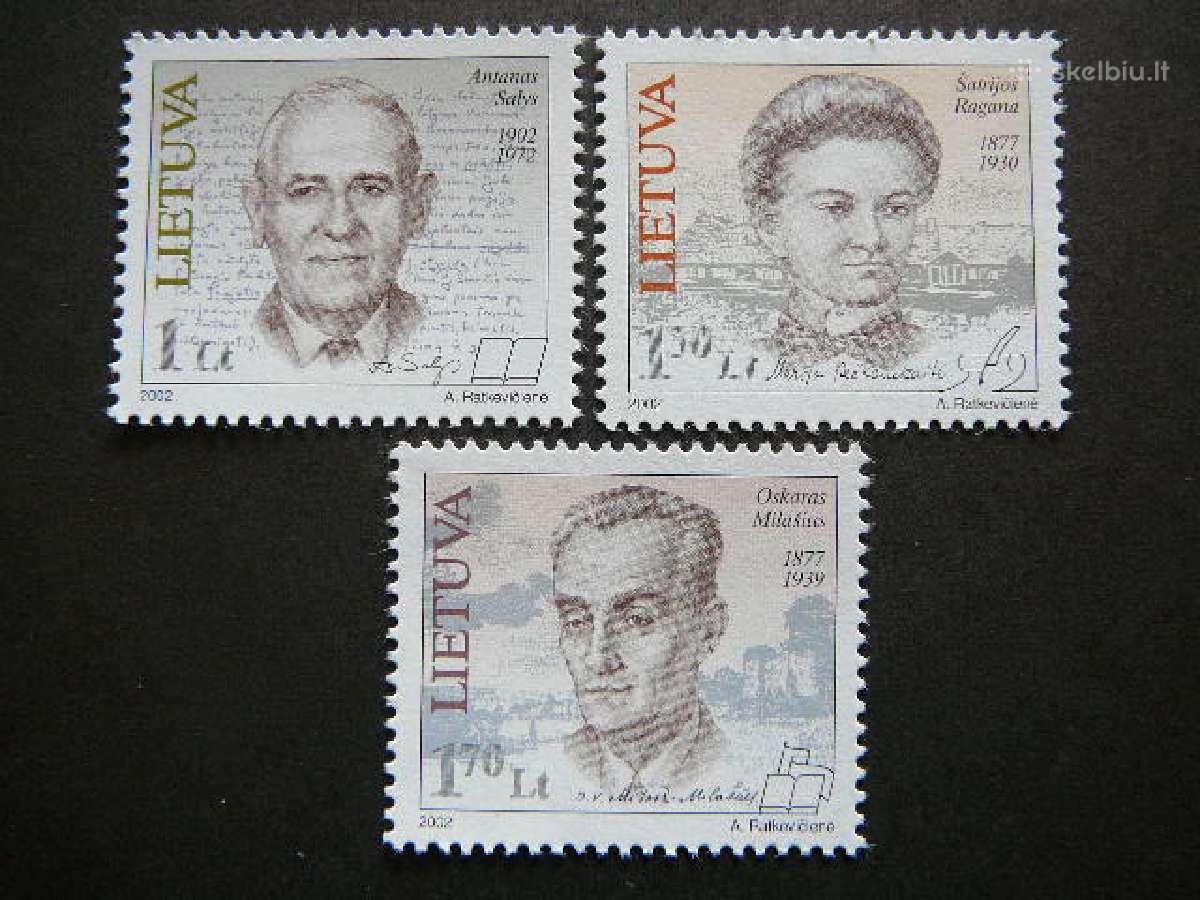 Lietuva 2002 Izymus zmones svarus lit783/5S
