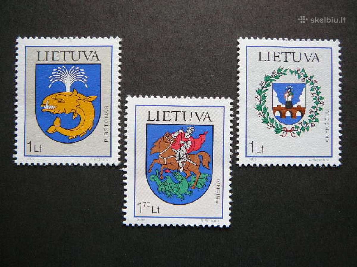 Lietuva 2002 Miestu herbai svarus lit786/8s