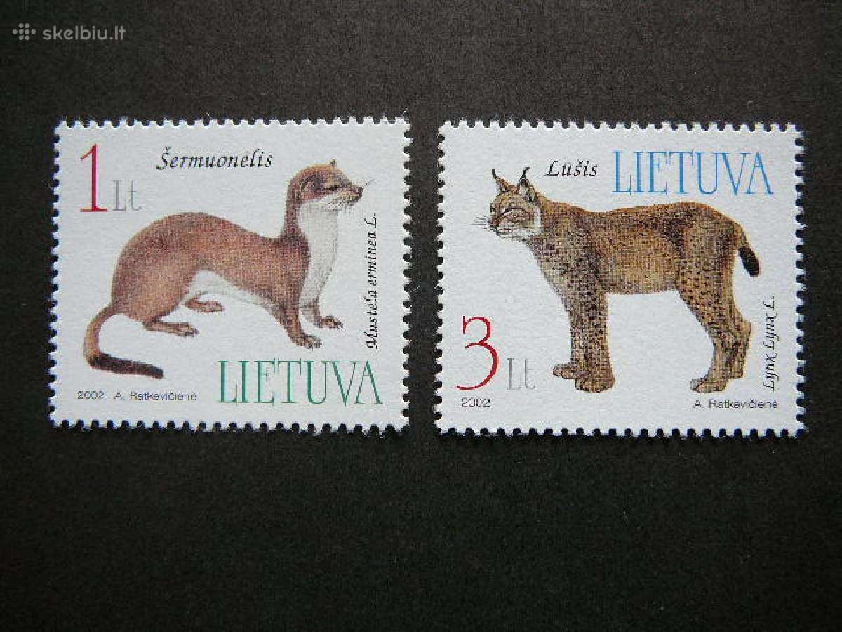 Lietuva 2002 Zverys svarus lit790/1s