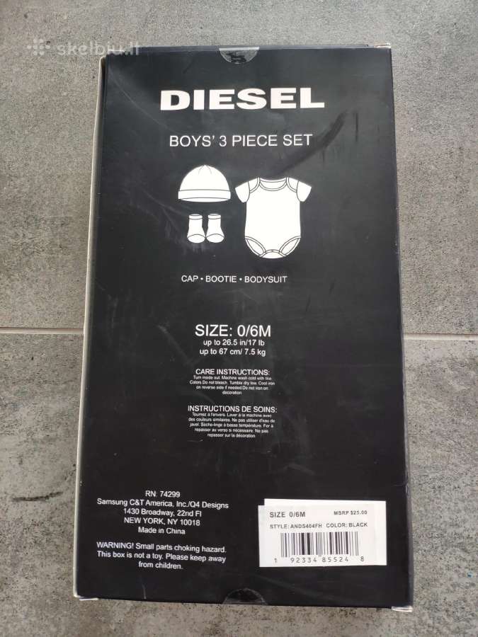 Diesel naujagimio atributai - nuotraukos Nr. 2