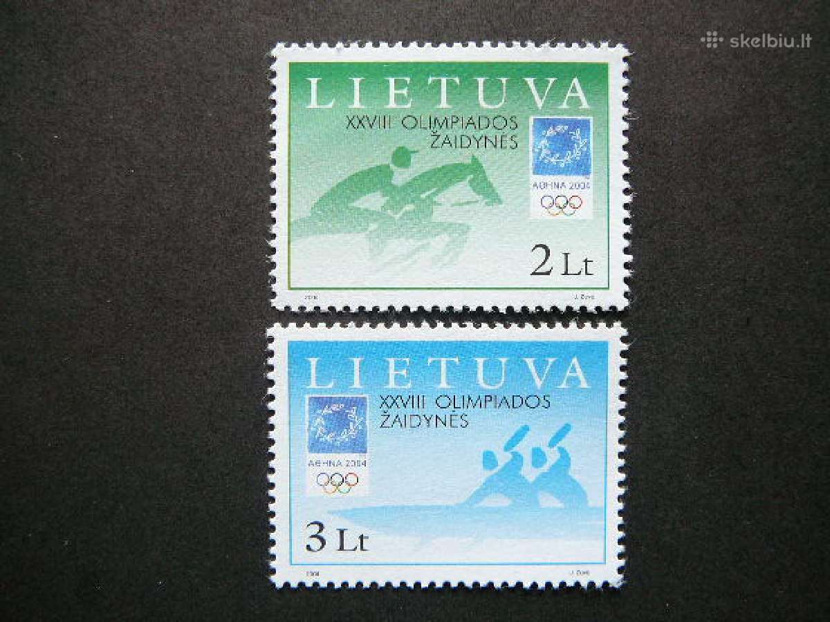 Lietuva 2004 Olimpines svarus lit855/6s