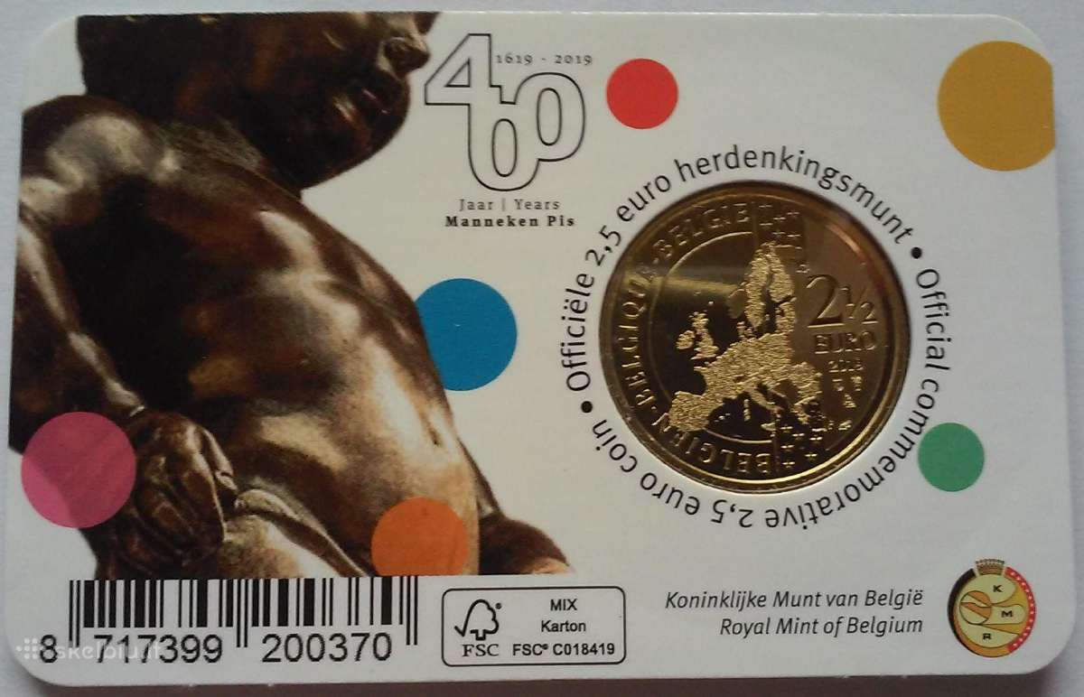 Belgijos kolekcinės 2.5€ monetos kortelėse - nuotraukos Nr. 4