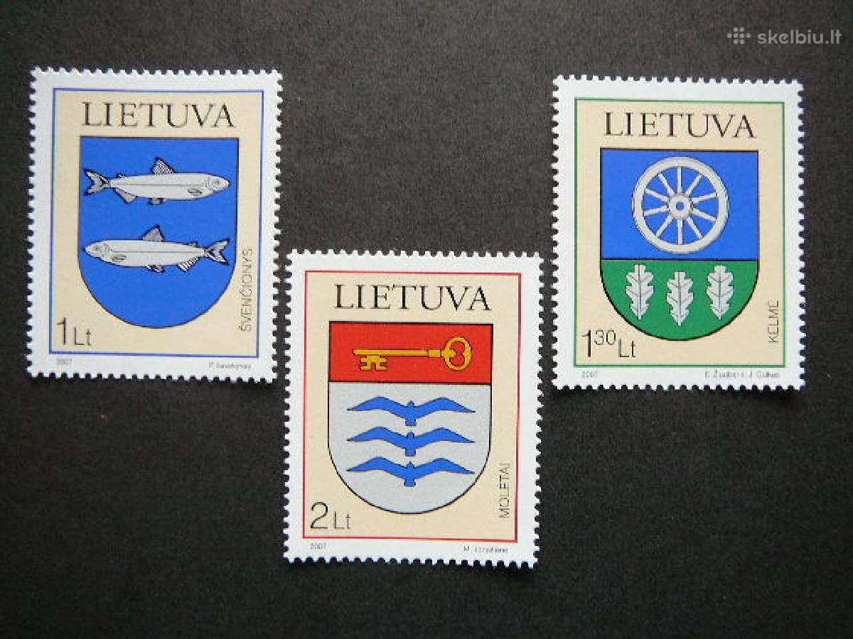 Lietuva 2007 Miestu herbai svarus lit930s