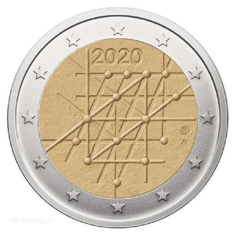Suomija 2 Eurai, 2020 100 Turku Universitetui