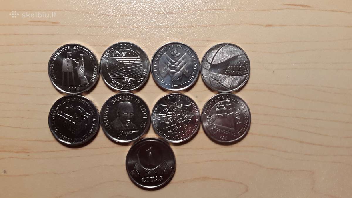 1 lt proginės monetos nebuvusios apyvartoje ( unc)