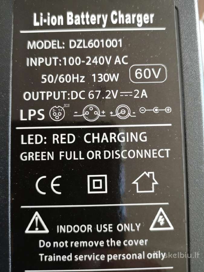 67.2v- 2a Pakrovejas Elektrinio dviračio