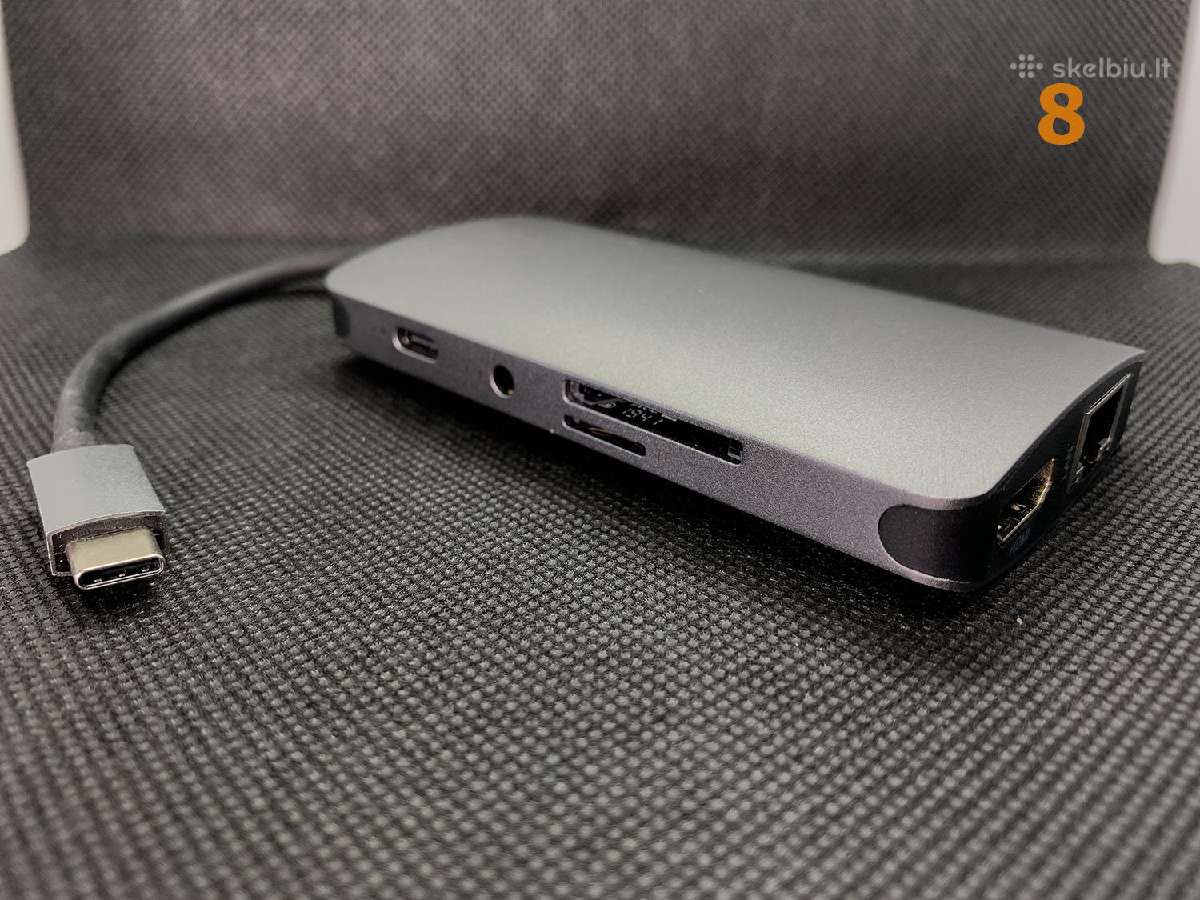 MacBook Pro, iPad Hub, Type-c HD-4k, Hdmi Nauji - nuotraukos Nr. 5