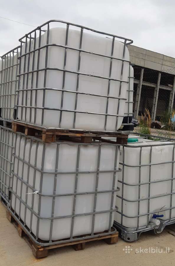 Parduodamos 1000 litru Ibc konteineriai