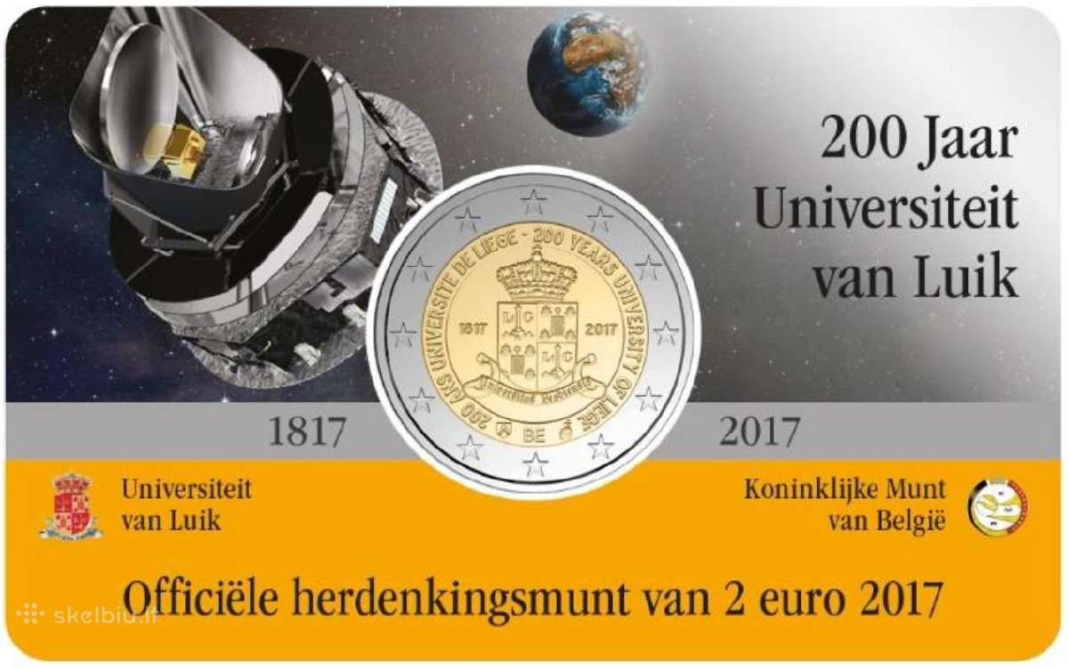 Belgijos progines euro monetos kortelese - nuotraukos Nr. 9