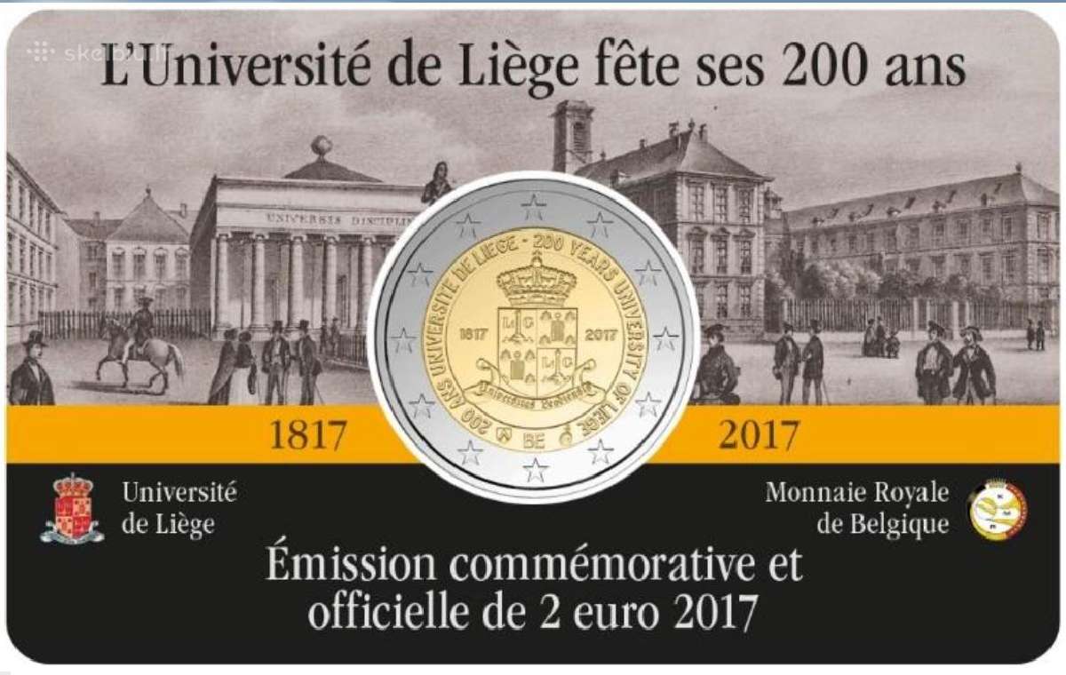 Belgijos progines euro monetos kortelese - nuotraukos Nr. 10