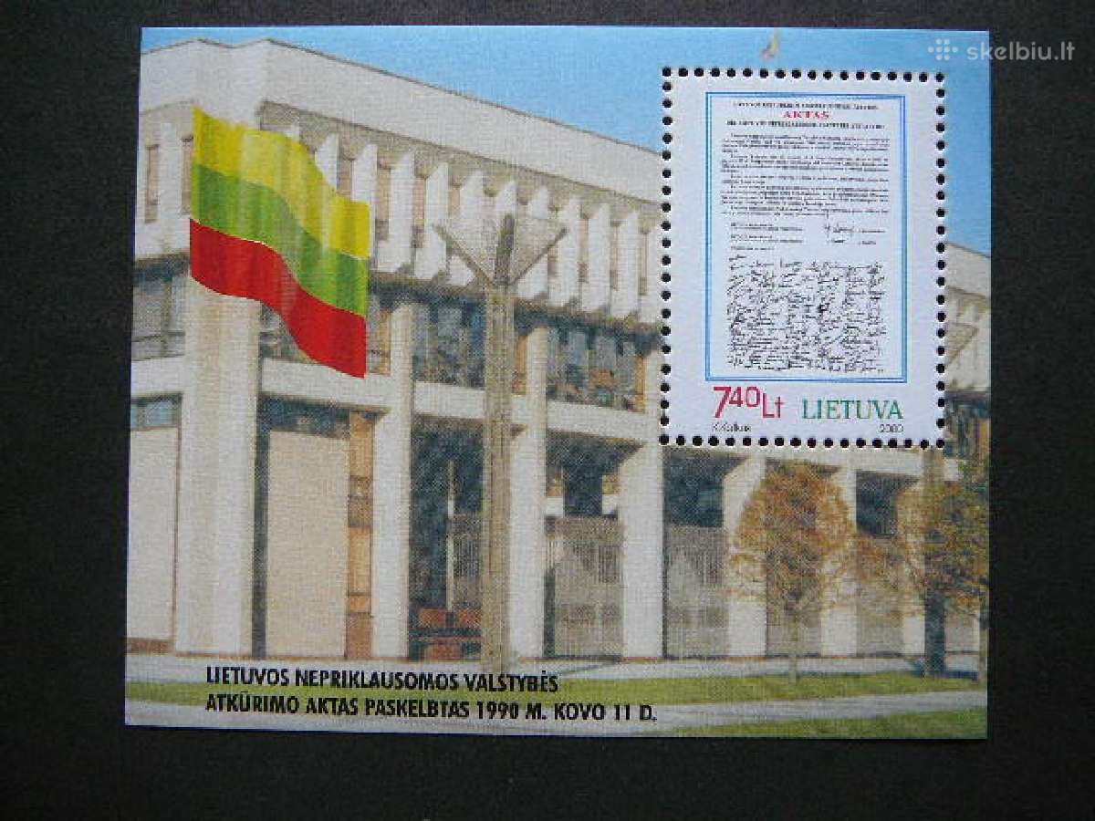 Lietuva 2000 Nepriklausomybe svarus lit724s