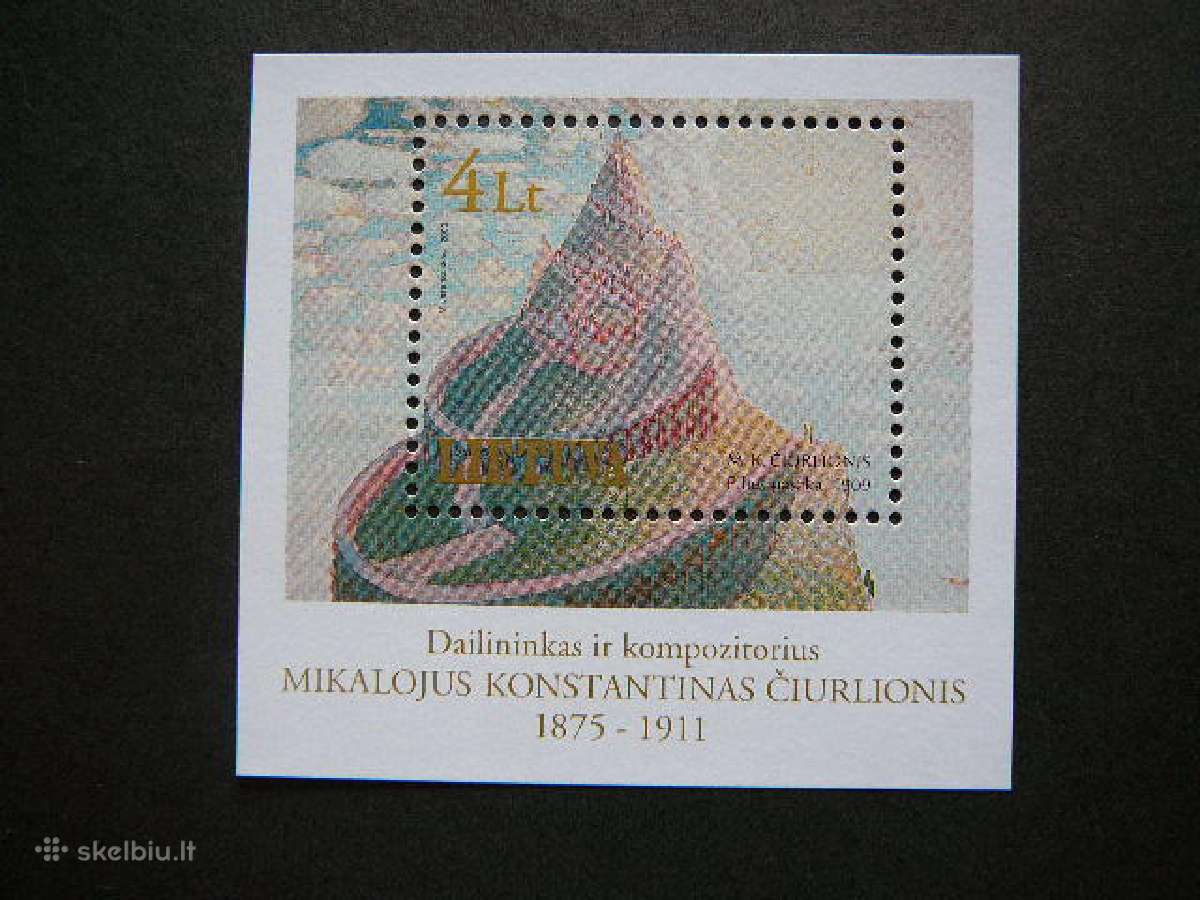 Lietuva 2000 M. Ciurlionis svarus lit737s
