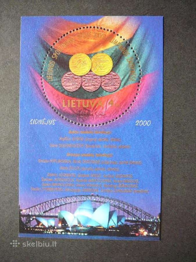 Lietuva 2000 Olimpines svarus lit749s