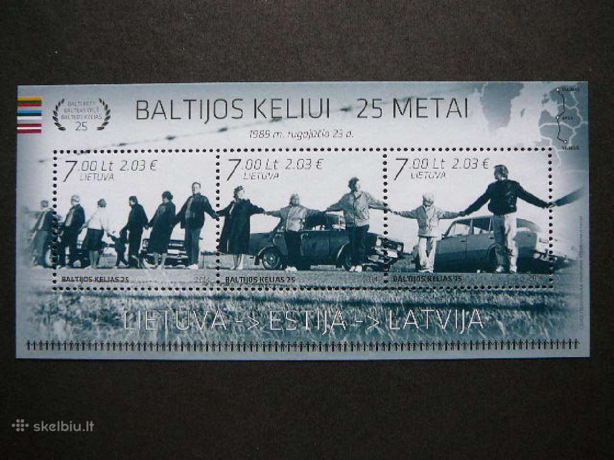 Lietuva 2014 Baltijos kelias svarus lit1166sb