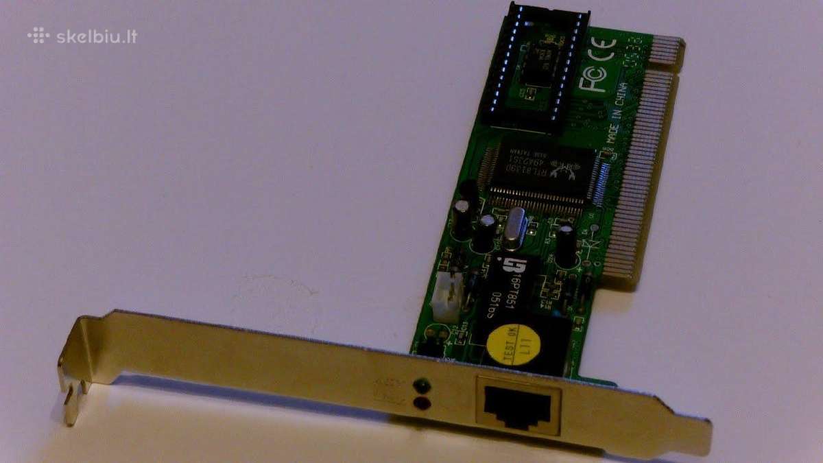 Tinklo plokste Realtek 8139c(d) (siuntimas)