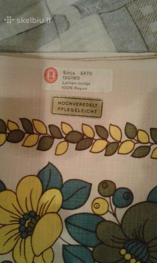 Staltiesės linines su medvilne - nuotraukos Nr. 9
