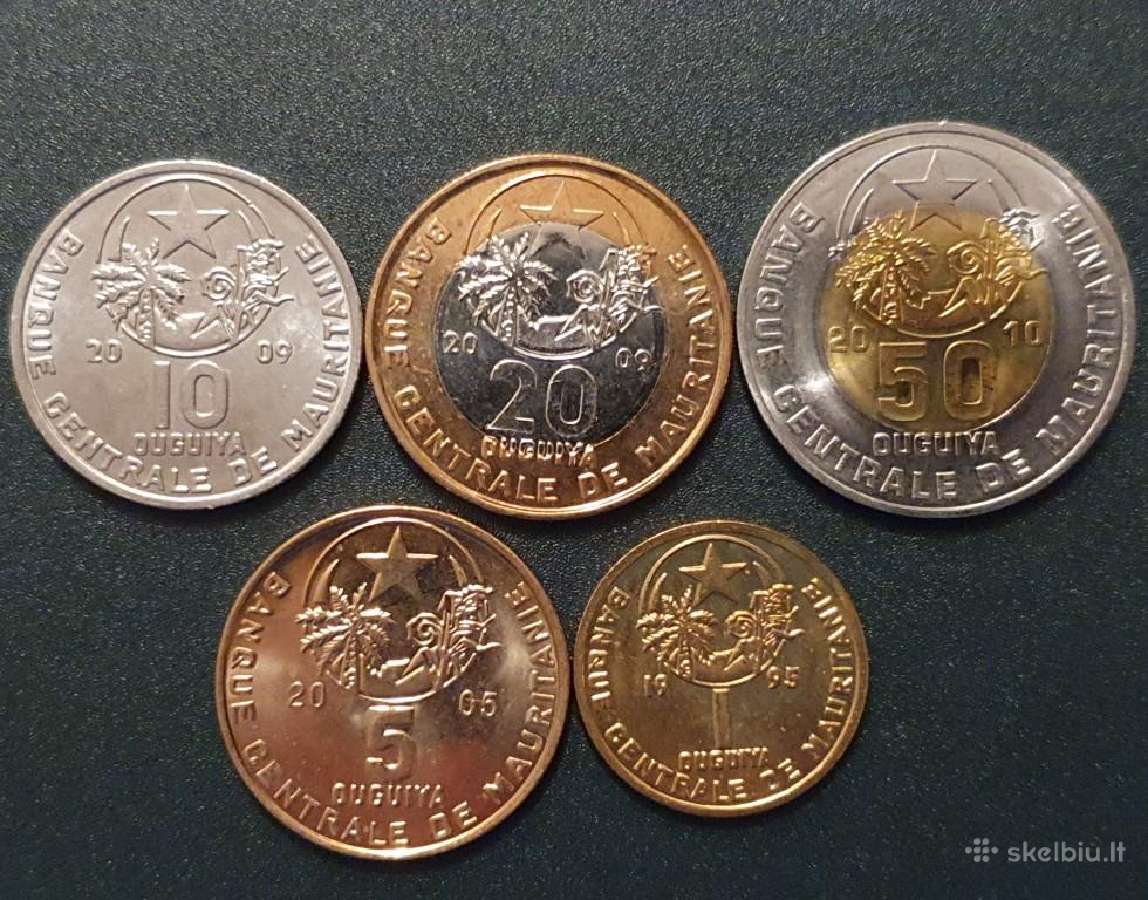 Mauritanija Ugijų 5 Vnt Setas 1995-2010