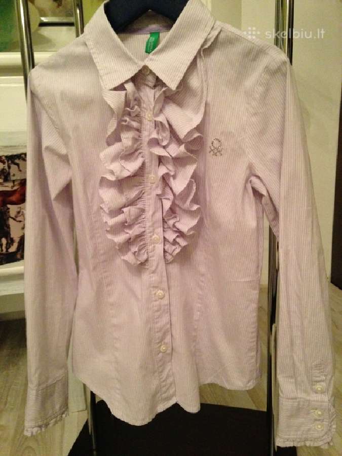 Mexx marškiniai merg. 110-116cm, Benetton- 130cm. - nuotraukos Nr. 4