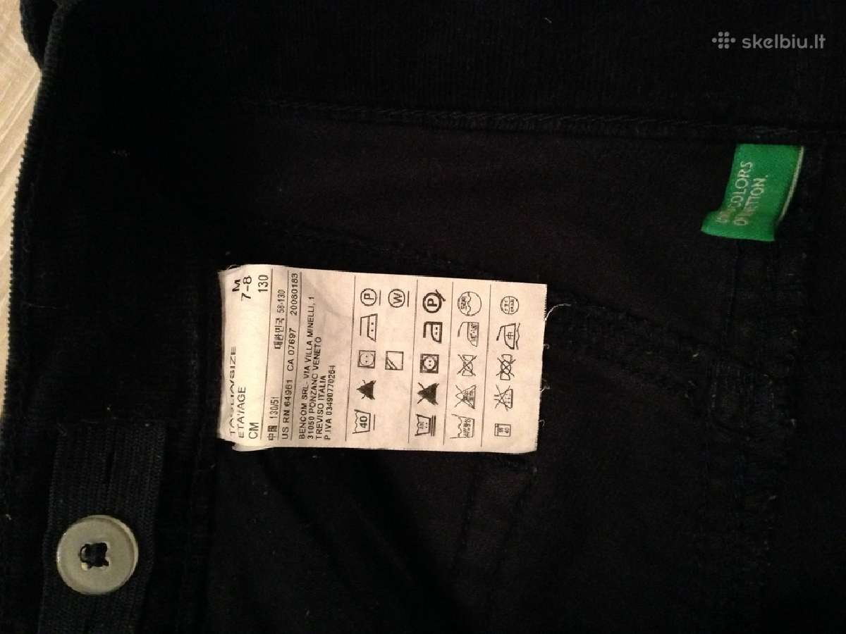 Benetton velvetinės kelnės mergaitei 130cm - nuotraukos Nr. 3