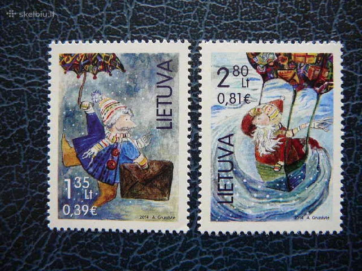 Lietuva 2014 Sventos Kaledos svarus lit1173/4