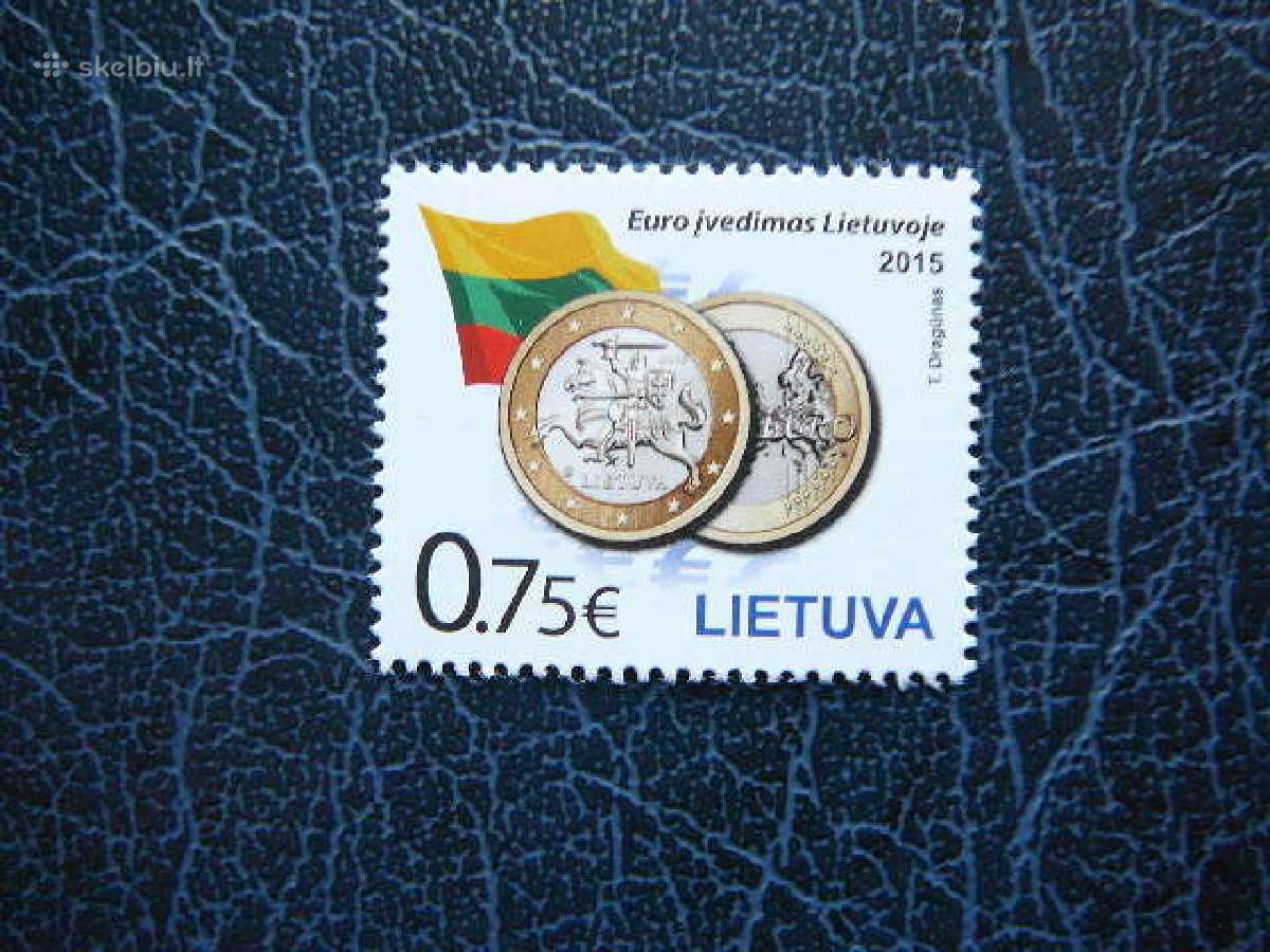 Lietuva 2015 Euro ivedimas svarus lit1175