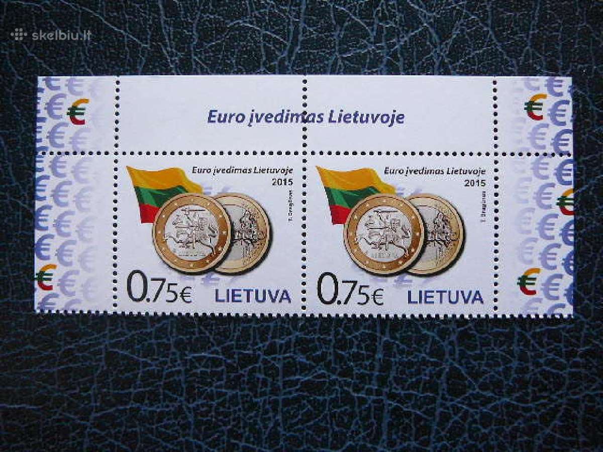 Lietuva 2015 Euro ivedimas svarus lit1175d
