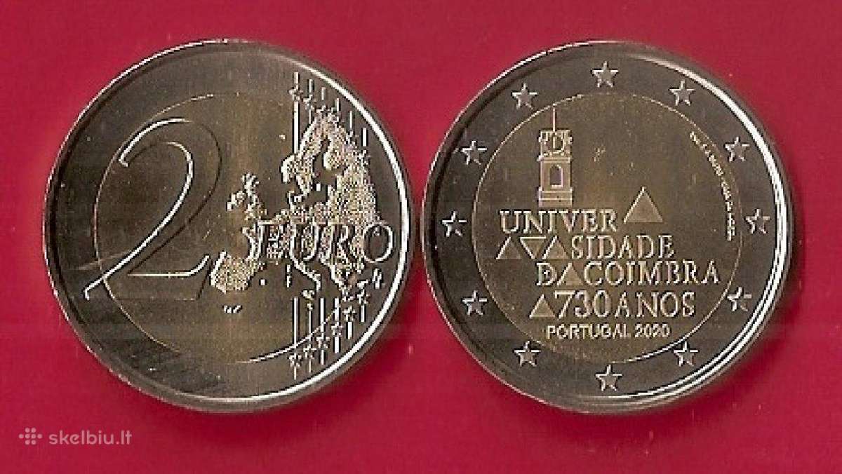 Portugalija 2020m. 2 € Koimbros universitetas Unc