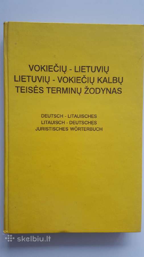 Vokiečių-lietuvių teisės žodynas
