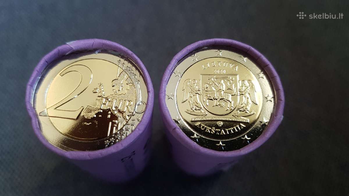 2 euro - Lb 2020 moneta Aukstaitijai Lietuva - nuotraukos Nr. 3