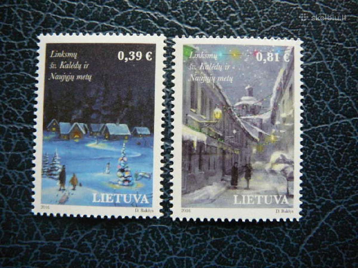 Lietuva 2016 Sventos Kaledos N. Metai Mnh lit1232