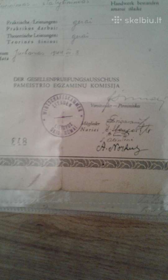 Jurbarko Valstyb.amatų m-kla mokiniai ,destytojai - nuotraukos Nr. 3