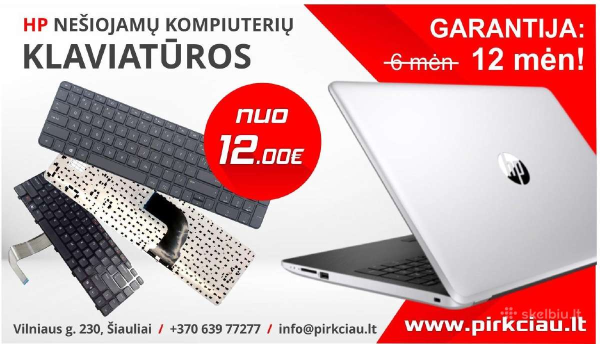 Pigiausiai. Hp nešiojamų kompiuterių kliaviatūros - nuotraukos Nr. 6