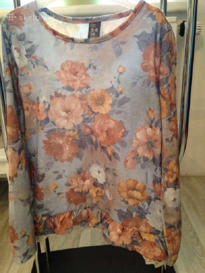 Zara marškinėliai mergaitei 118cm 3vnt.