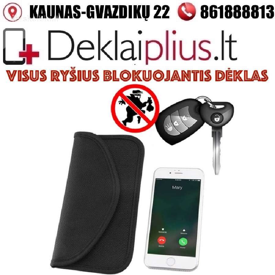Visus ryšius blokuojantis dėklas (20 cm x 11 cm)