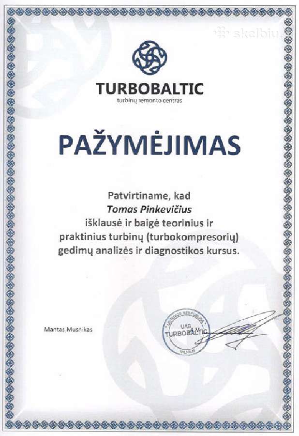 Turbinų remontas, pardavimas, dalys - nuotraukos Nr. 6