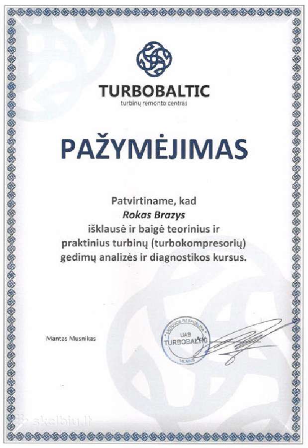 Turbinų remontas, pardavimas, dalys - nuotraukos Nr. 6