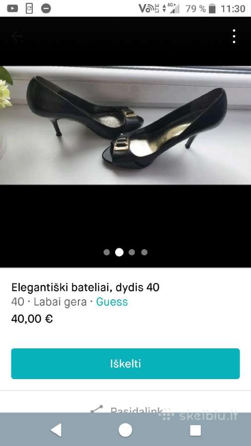 Puošnūs bateliai, dydis 40