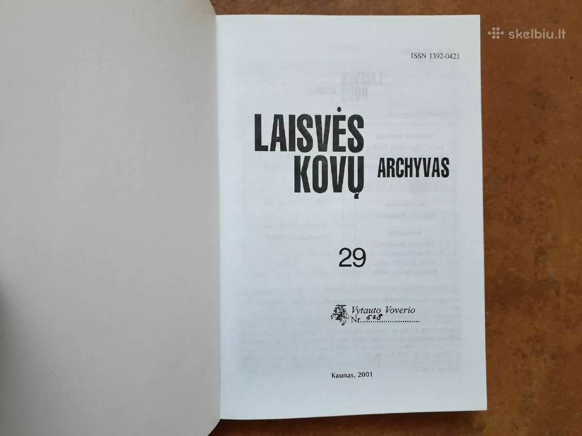 Knyga su nusipelniusio Lietuvai patrioto antspaudu - nuotraukos Nr. 2